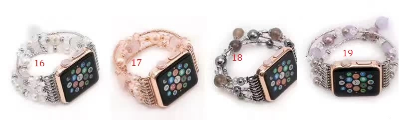 Dây đồng hồ thời trang Apple Watch 38mm (hột xoàn, đính đá)